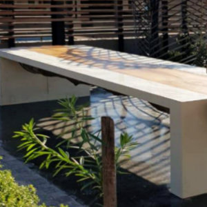 Granite marble quartz bench